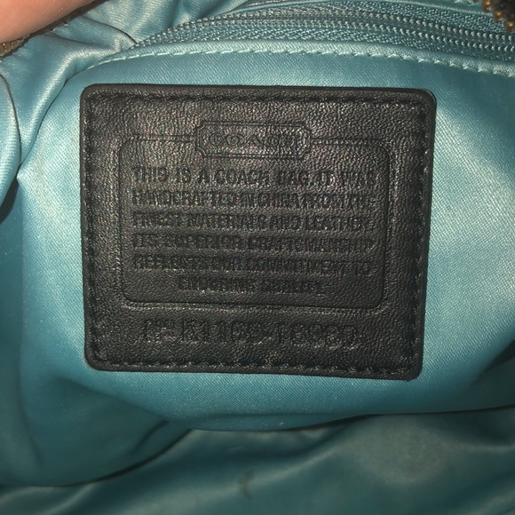AUTHENTIC Black and grey coach bag. Blue inside - Picture 8 of 9